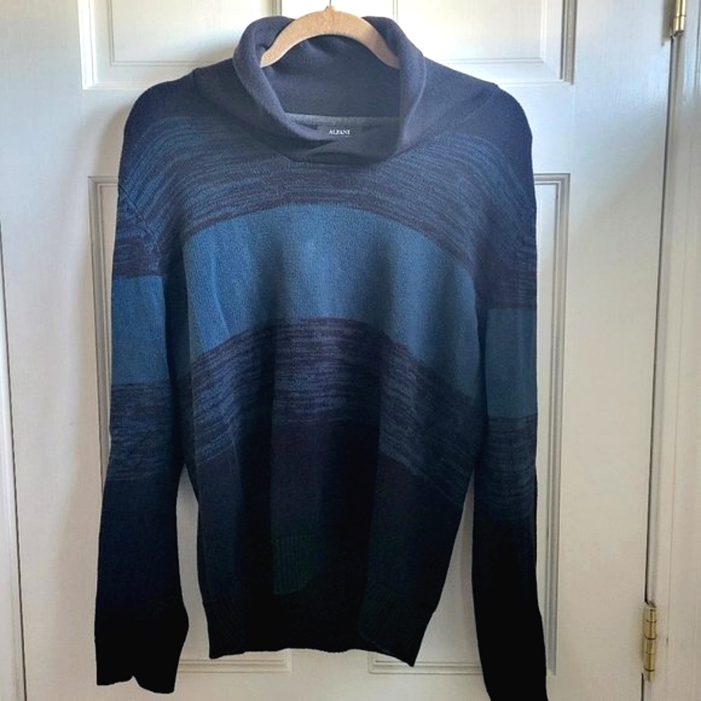 Alfani Men's Shawl Collar Ombre Sweater